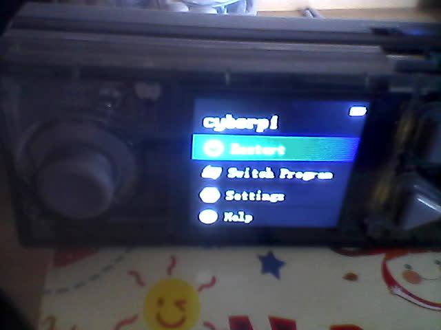 The CyberPi main menu